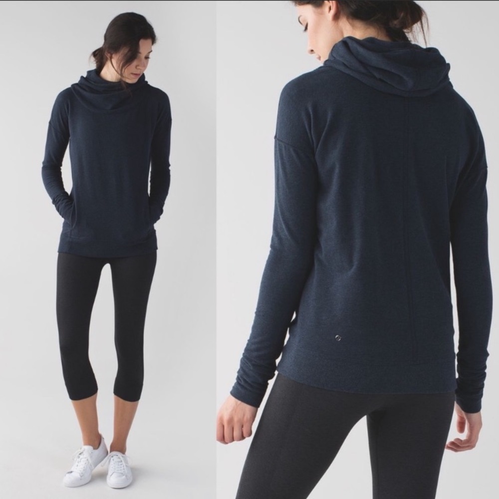 Lululemon Stress Less Hoodie Heather Navy